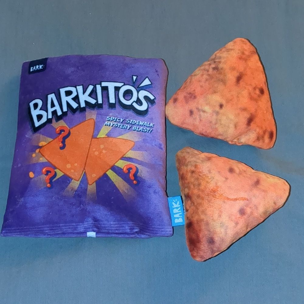3 pc BARK Dog Toy Snack Themed Set - BENEFITS SENIOR DOG RESCUE - Picture 7 of 10
